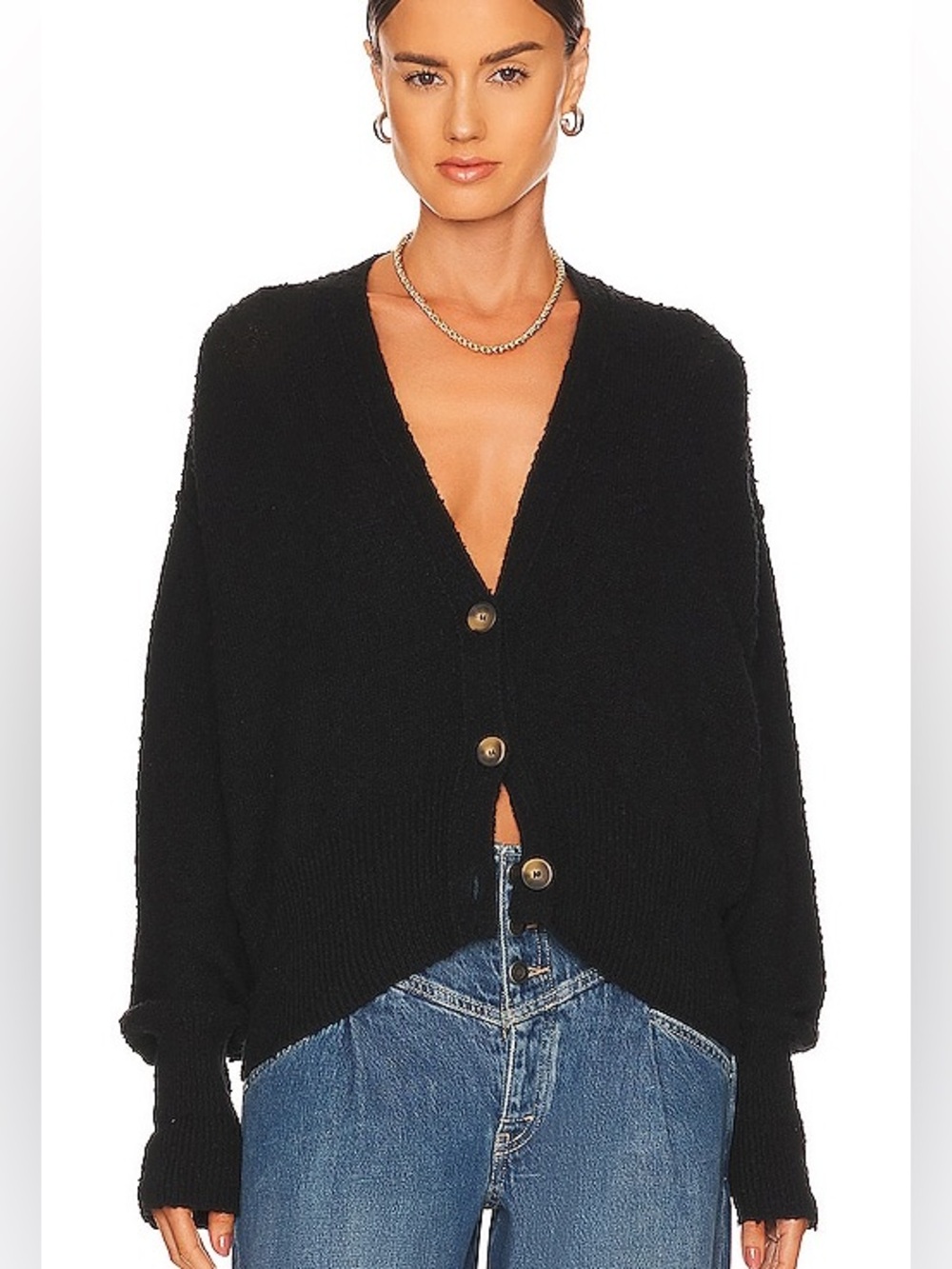 Free People Found My Friend Cardi in Black